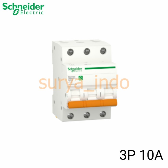 MCB SCHNEIDER DOMAE 3 P 10 A (3 PHASE 10 AMPERE) PROTEKTOR LISTRIK C10