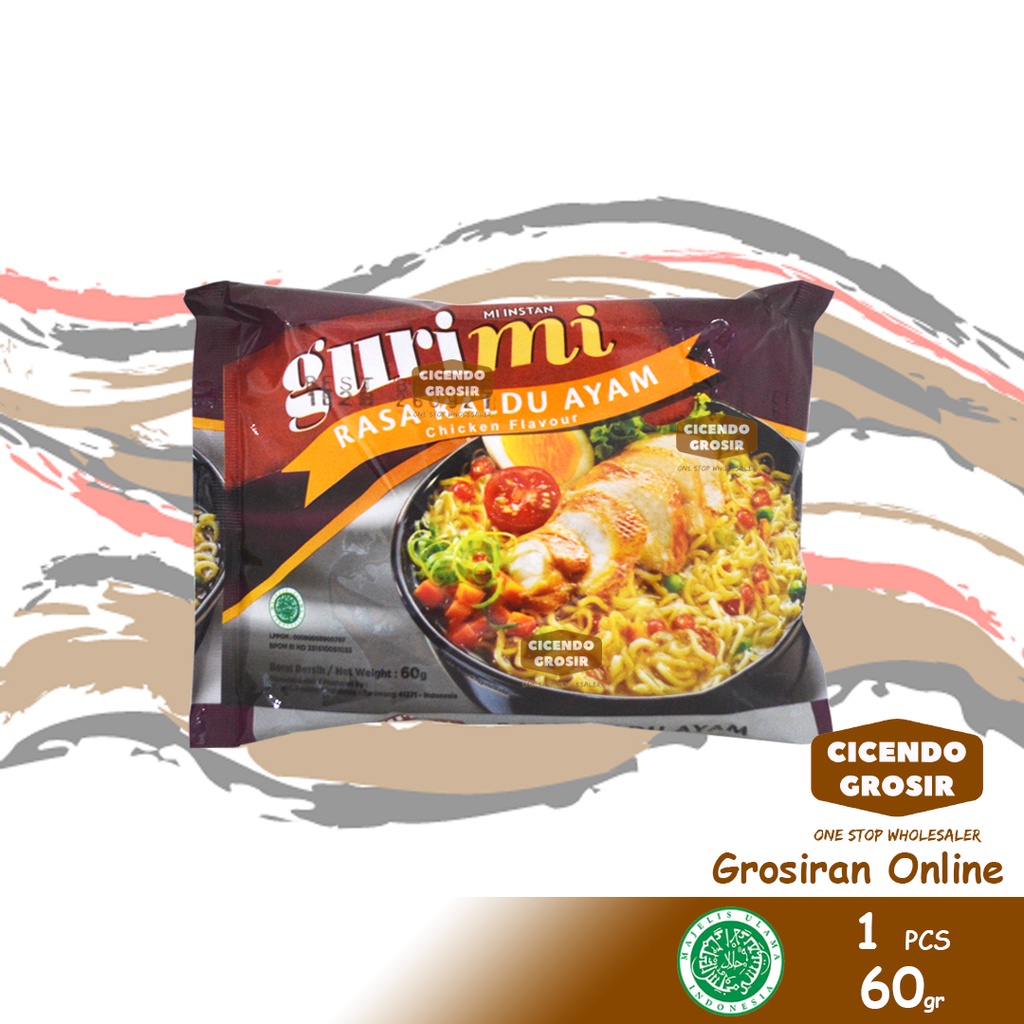

Gurimi Kaldu Ayam Mie Instan Kuah Halal - 60gr