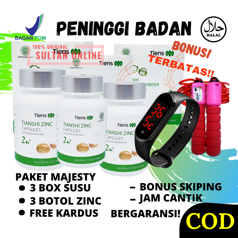 Tiens Obat Susu Calsium Peninggi Badan Anak NHCP ZINC KAPSUL Tiens Termurah