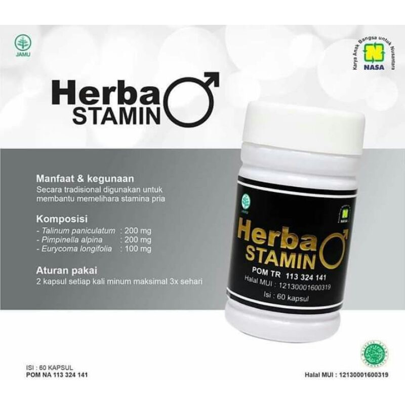 HERBASTAMIN NASA • KHUSUS PRIA • STAMINA PRIA