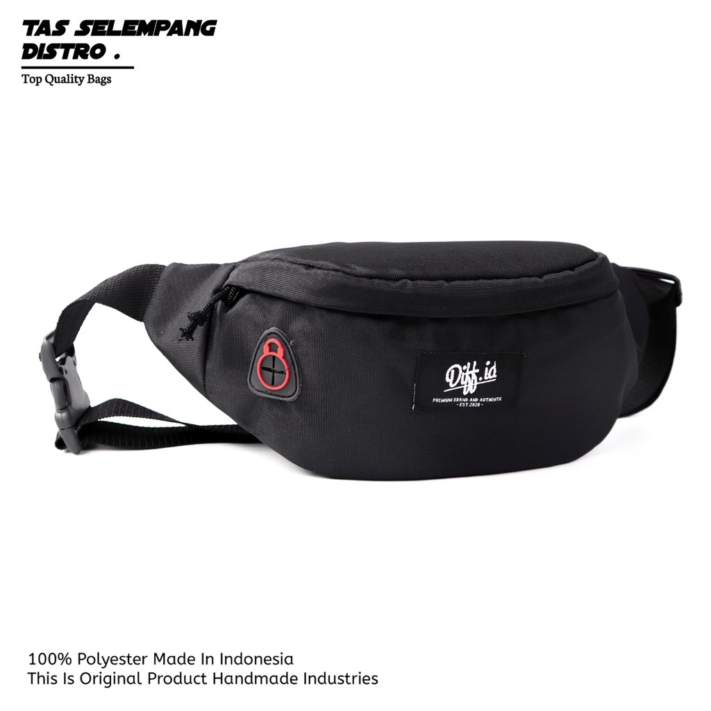 Tas Selempang Pria Waistbag Simple Tas Slempang