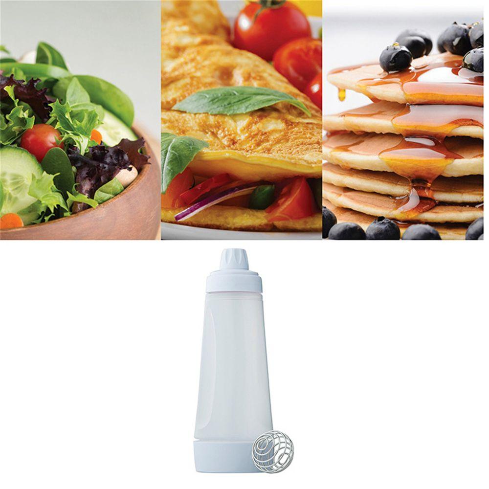 Top Batter Mixer Dispenser Perlengkapan Dapur Alat Dapur Pengaduk Adonan Mixing Push Type Multifungsi Batter Shaker Bottle