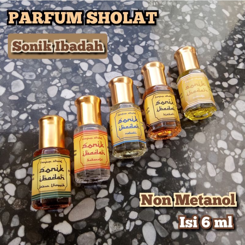 Parfum Sholat Non Alkohol Brand Sonik Ibadah Kualitas Terjamin isi 6 ml