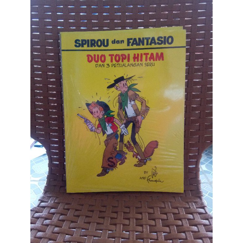 spirou dan fantasio duo topi hitam