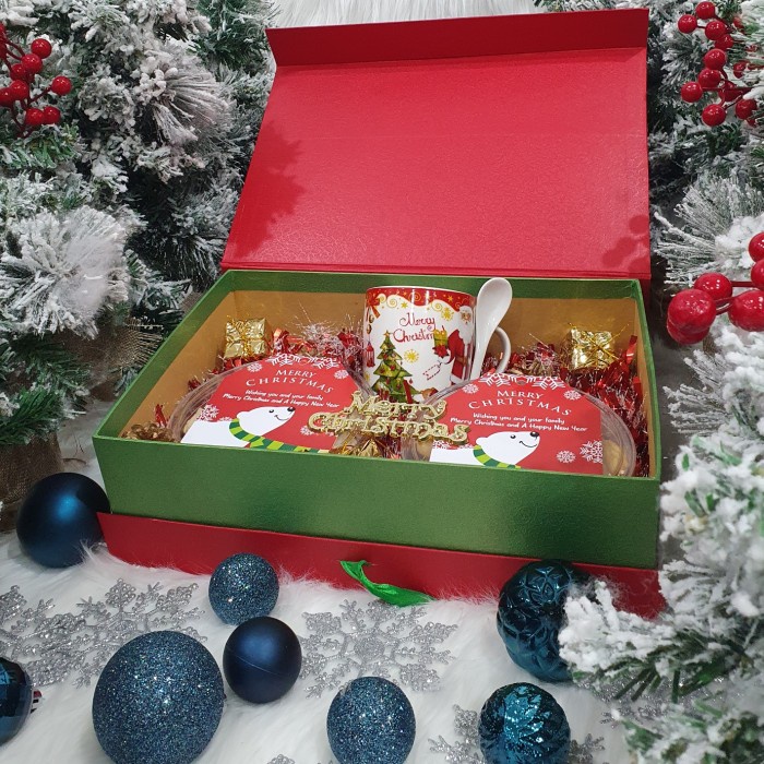 

Paket dekorasi hampers natal christmas parcel hadiah kue kering 48