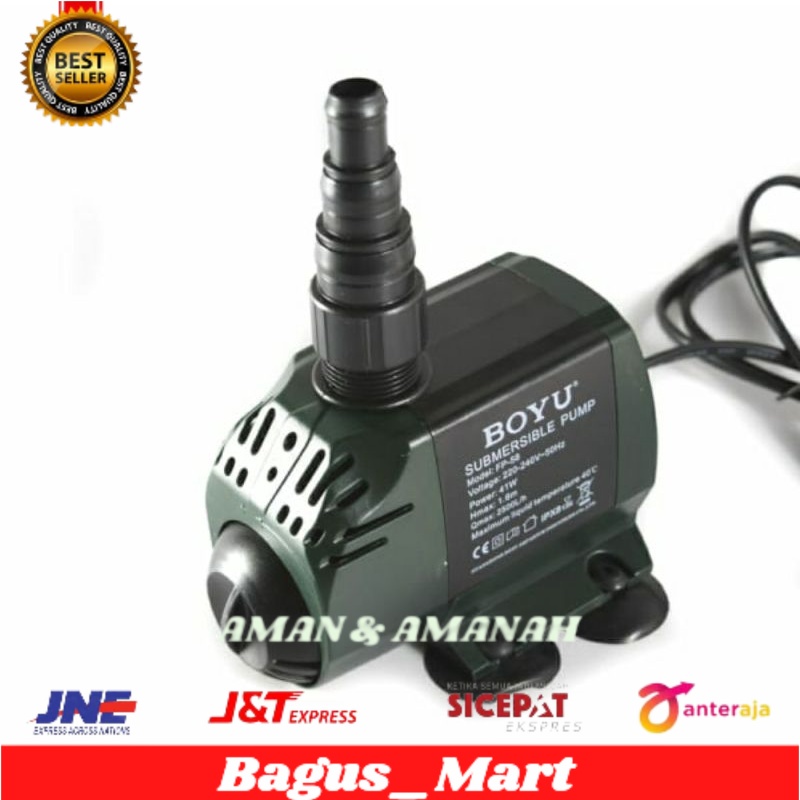 Boyu Pompa Akuarium Fp-58/pompa aquarium/perlengkapan aquarium