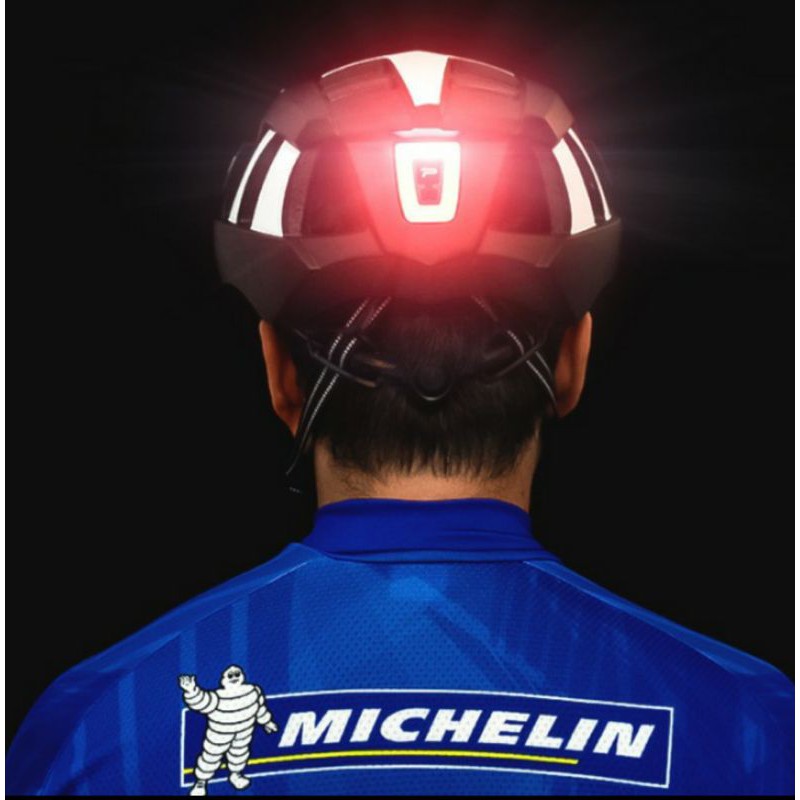 HELM SEPEDA VISOR + LED PROMED MODEL TERBARU