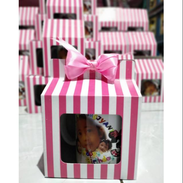 

Box pita warna warni untuk MUG Costum