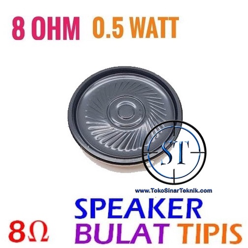 Speaker Mini Buzzer 8 ohm 0.5W 20mm / 23mm / 35mm Audio loudspeaker Musik Player Mainan Bulat Kecil Music Box