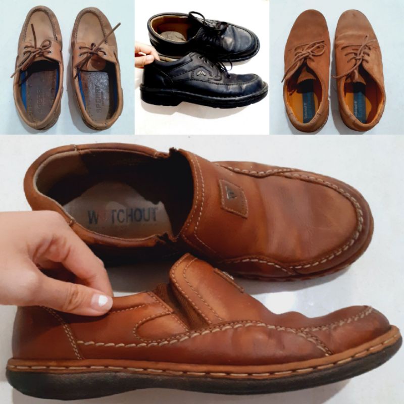 THRIFT sepatu kulit formal original