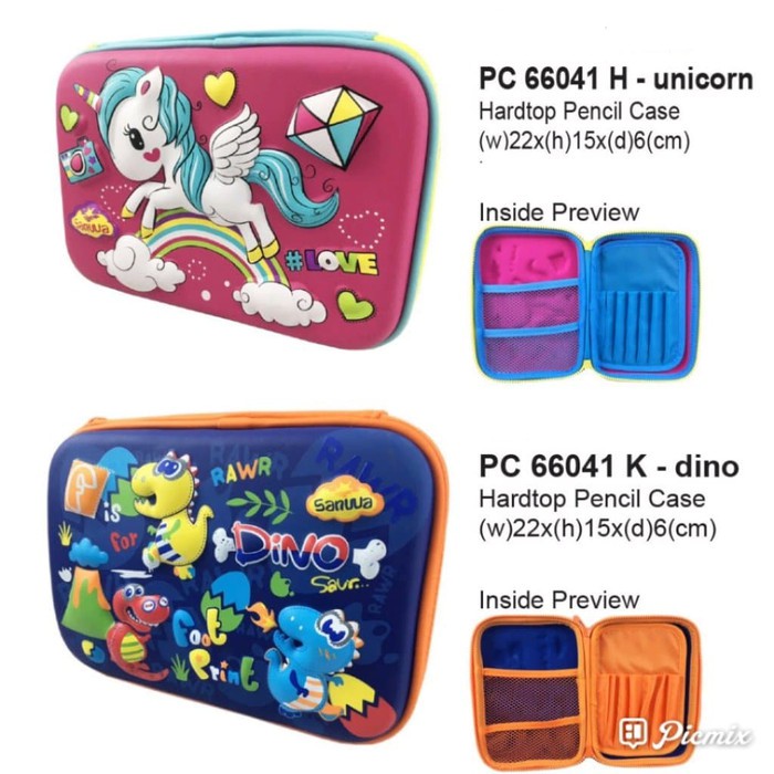 

R&M Toys Tempat Pensil Anak Smiggle Look A Like Motif Timbul 3D