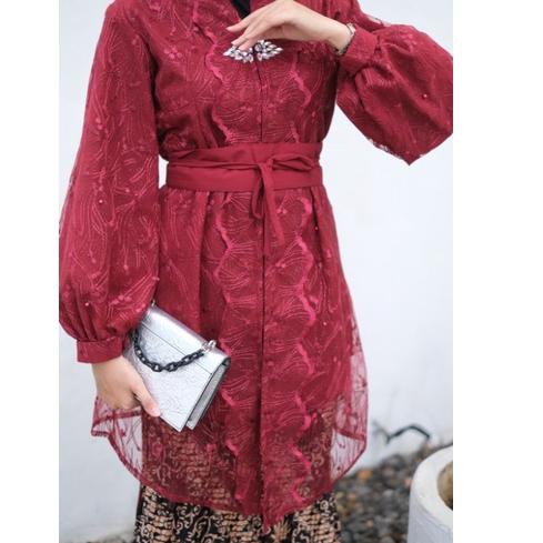 HARGA TERMURAAH.. COUPLE NURHALIZA DAN NURBAYA TUNIK MARUN