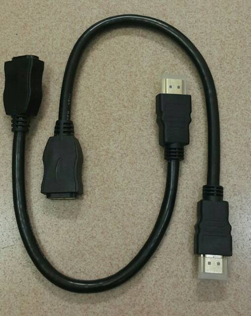 Kabel HDMI Extension Extender HDMI male to female 30 cm kualitas bagus