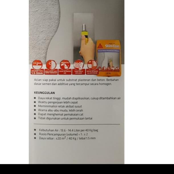 ☆ SIKA 181 SIKA WALL SKIM COAT ACIAN (40KG) ➺