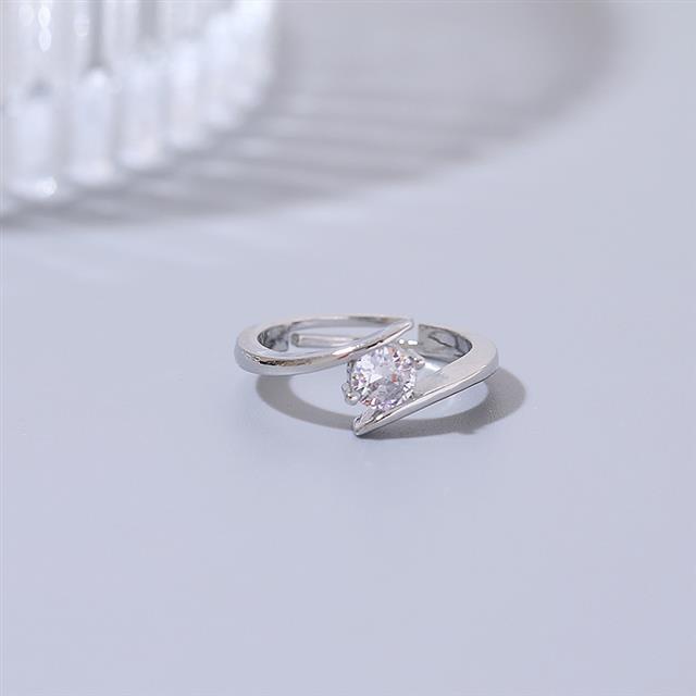 Korea simulasi zircon cincin nasib dewi trendy cincin wanita hadiah pasangan