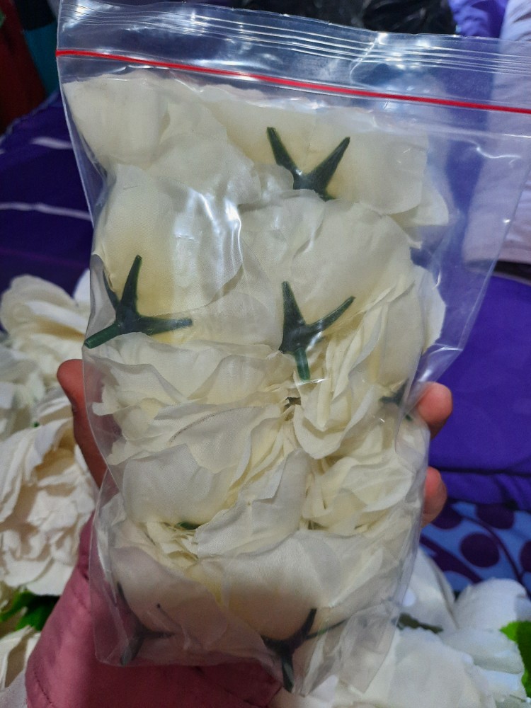 Wanflower Bunga Peony Ball X5 * Putih