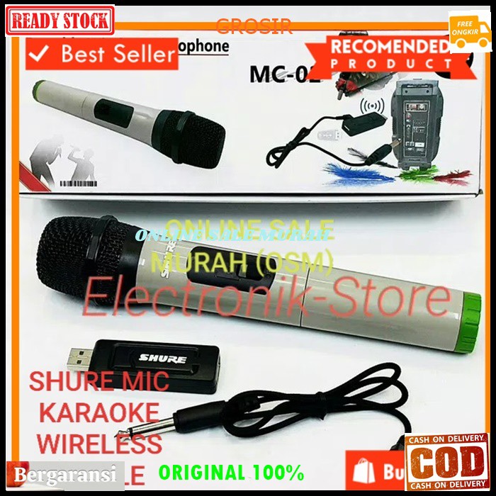 G59 Shure mic microphone mikrophone wireles wireless uhf single profesional pro vocal vokal Handheld TUNGGAL mikrofon karaoke audio sound system panggung dj studio G59   BISA DIGUNAKAN SEGALA JENIS AUDIO  BISA JG BUAT YOUTUBER TINGGAL BELI SPLITTER NYA AJ