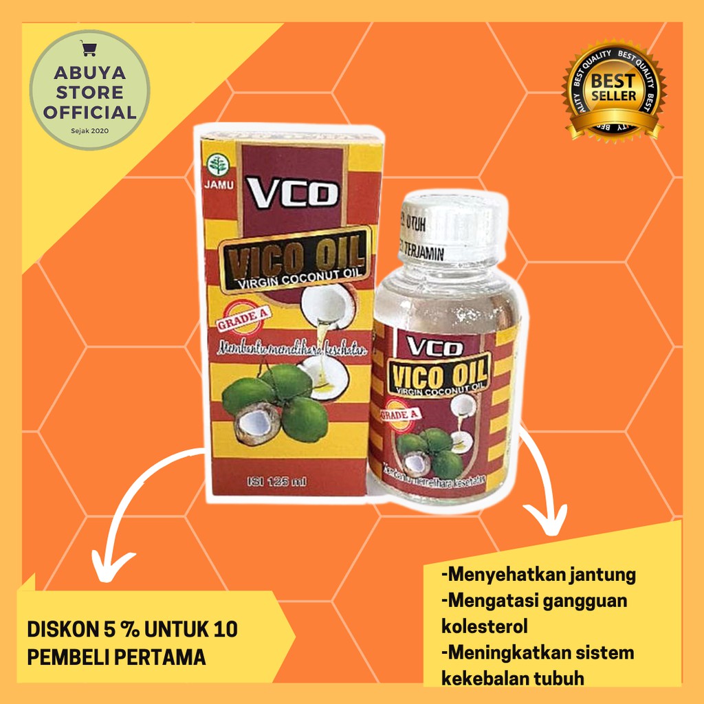 Vco Virgin Coconut VICO OIL Minyak Kelapa 125 ml GRADE A