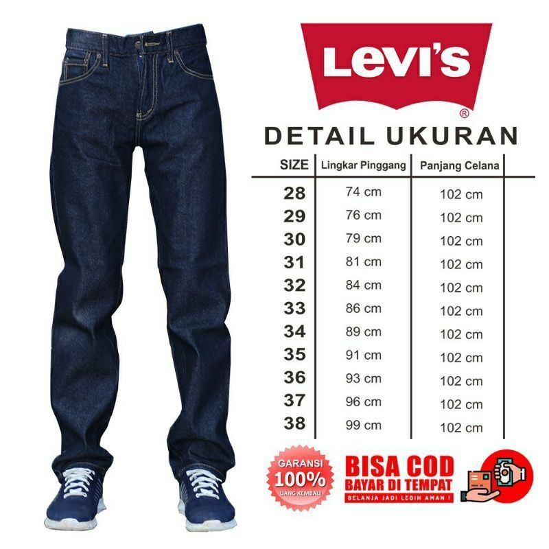 celana jeans panjang pria reguler