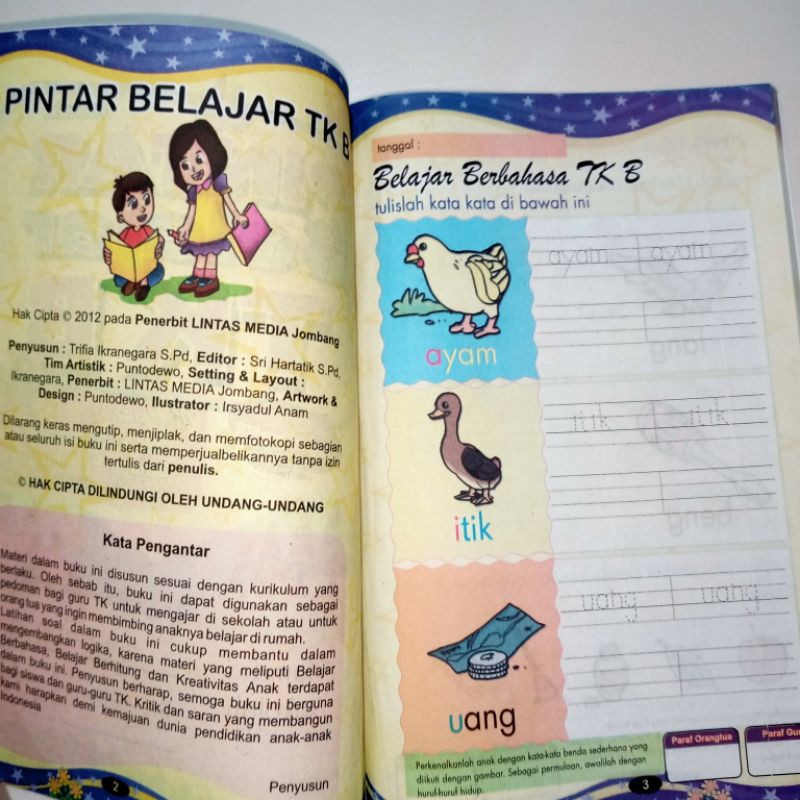 BUKU PINTAR BELAJAR TK B (15×25cm)