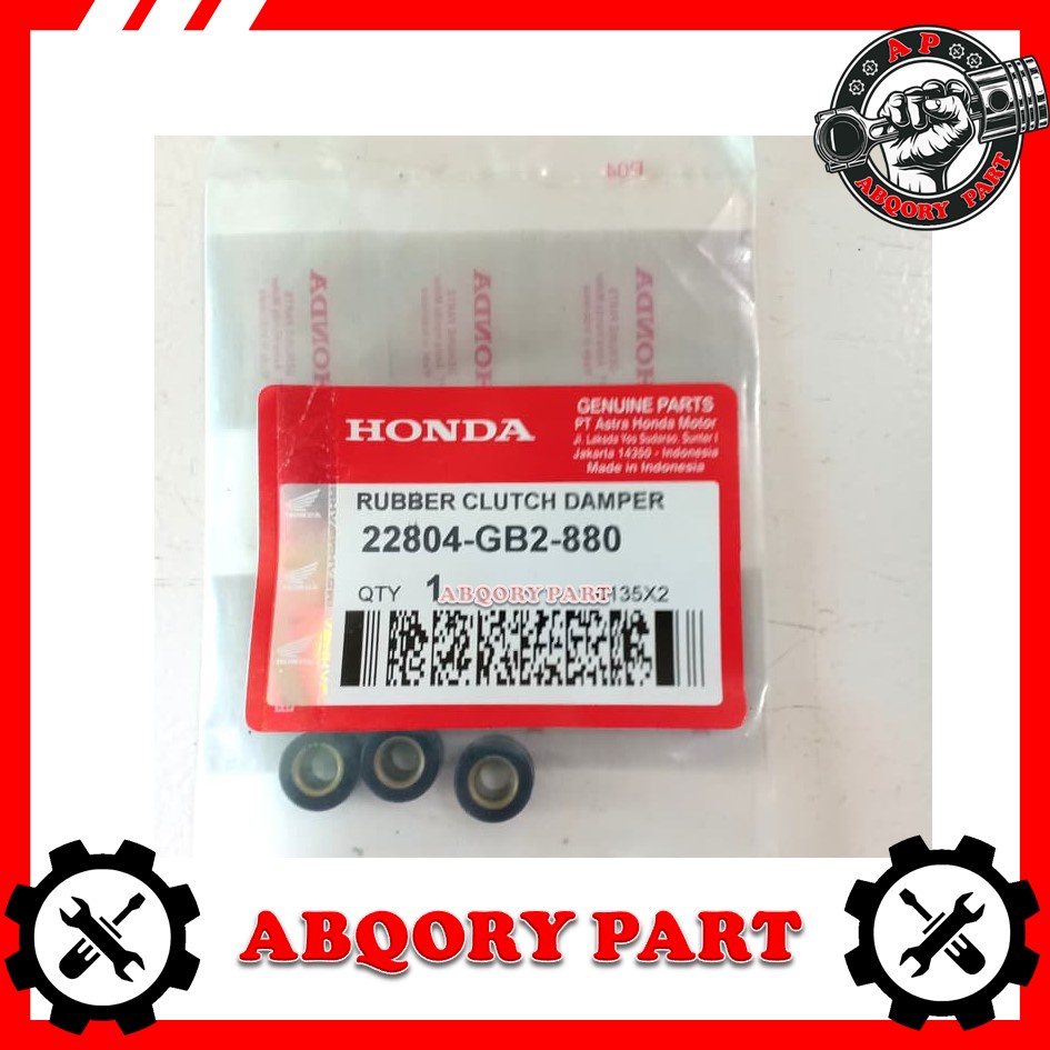 Abqory part____Karet Ganda Rubber Clutch Damper Dumper Honda GB2 Kharisma Beat Scoopy (GB2)