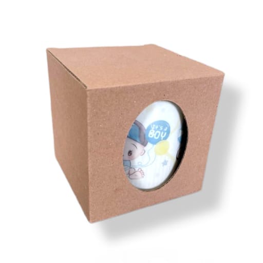 

BOX MUG GELAS uk.11X11X11 cm --Die Cut dan easy usage-- dus gelas kado