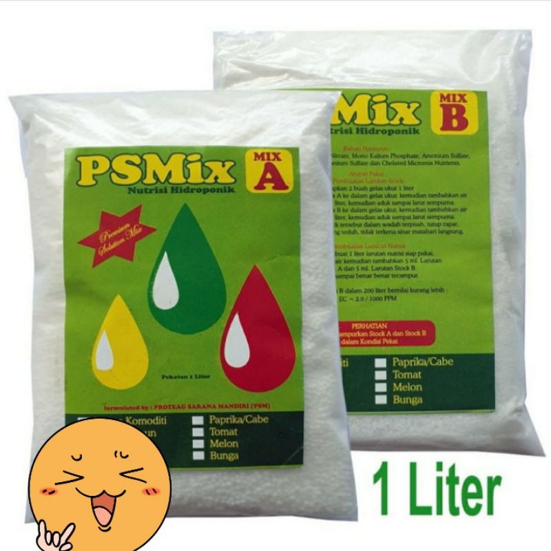 Pupuk AB MIX Pekatan Nutrisi Hidroponik Sayuran Daun 1 Liter
