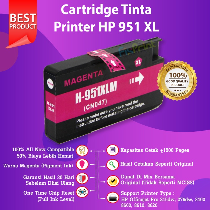 Ink Cartridge Compatible 950 951 XL 950XL 951XL HP 8100 8600 8610 8620