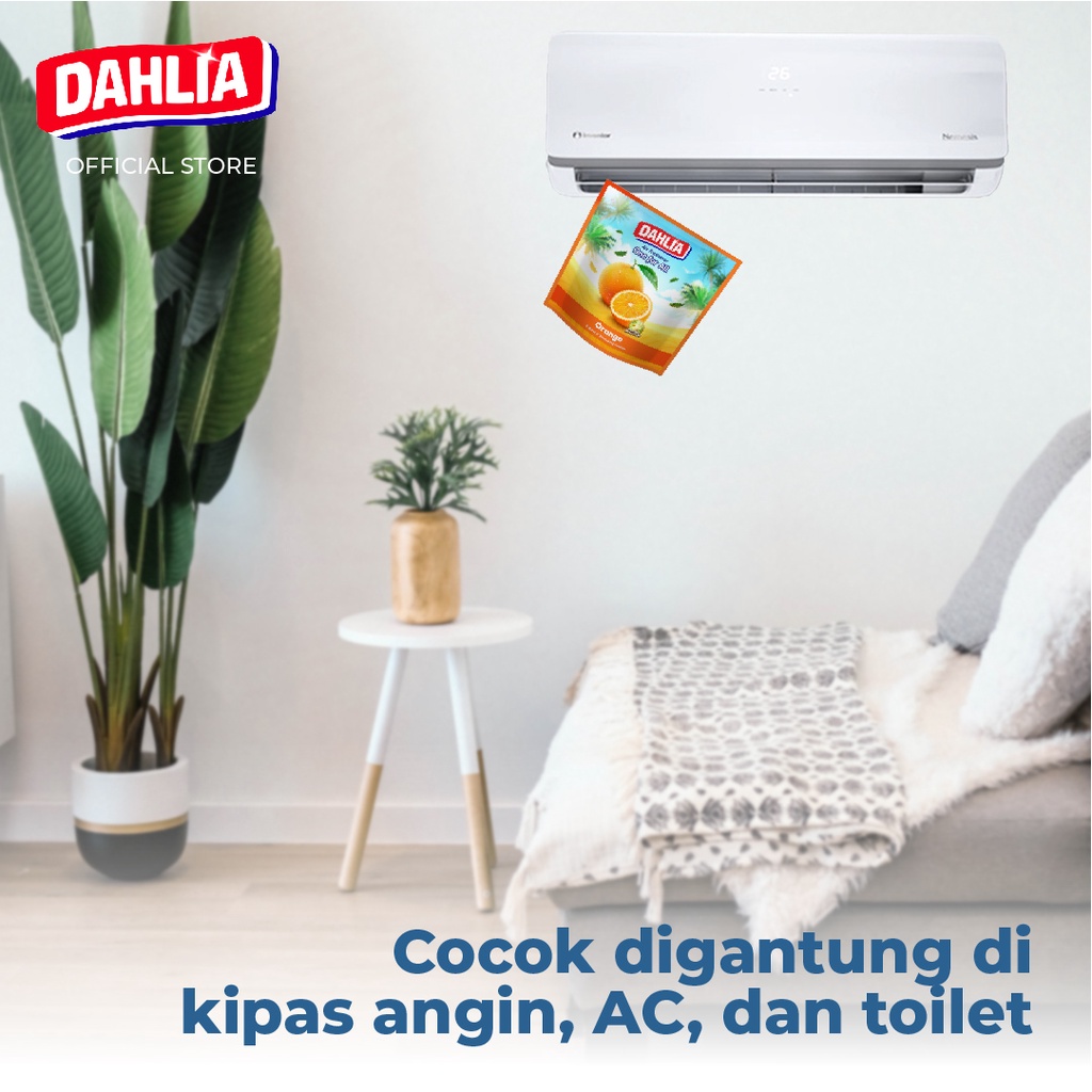 Twin Pack DAHLIA Air Freshener One For All Pengharum Ruangan 75gr - Orange