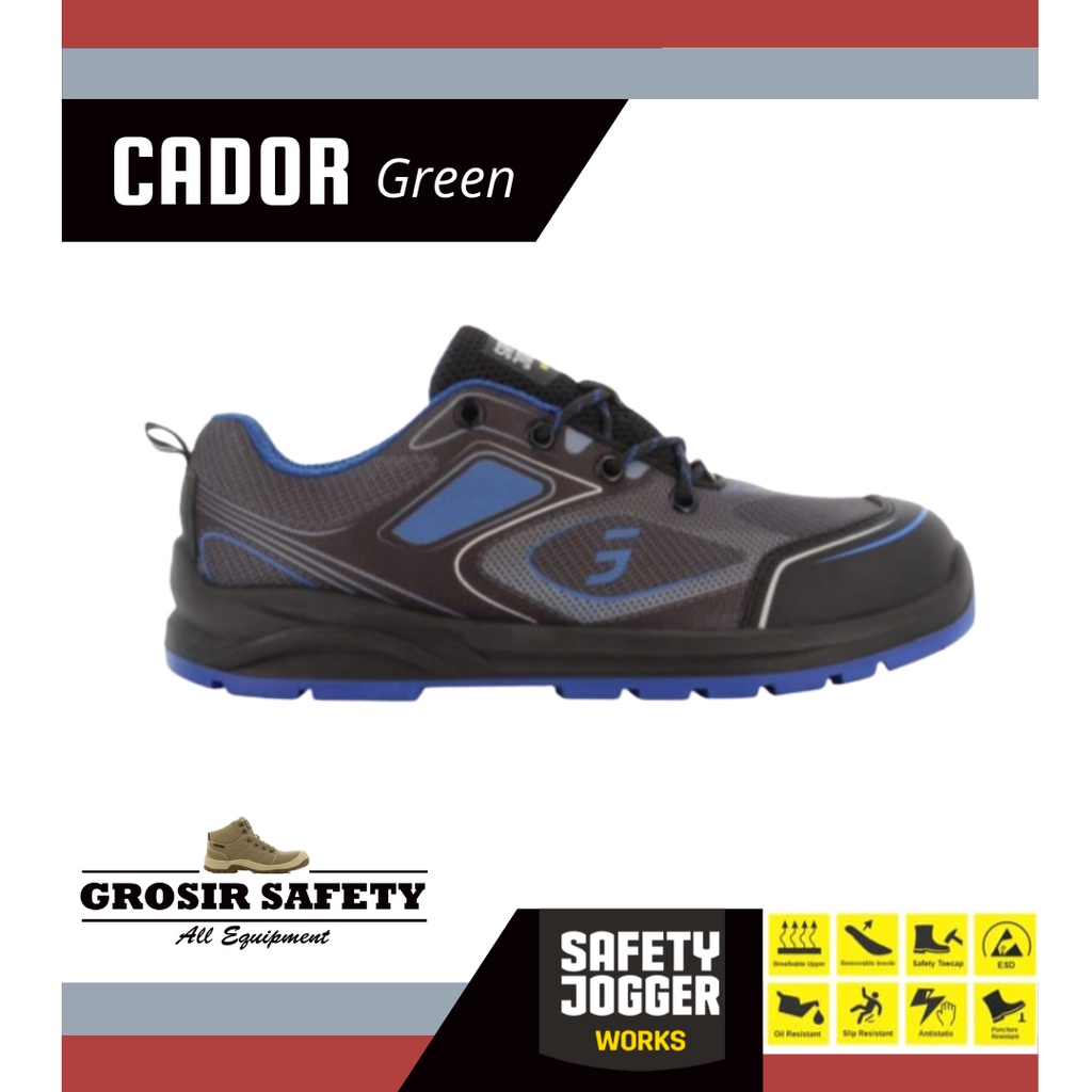 Sepatu Safety Jogger Cador Blue S1P