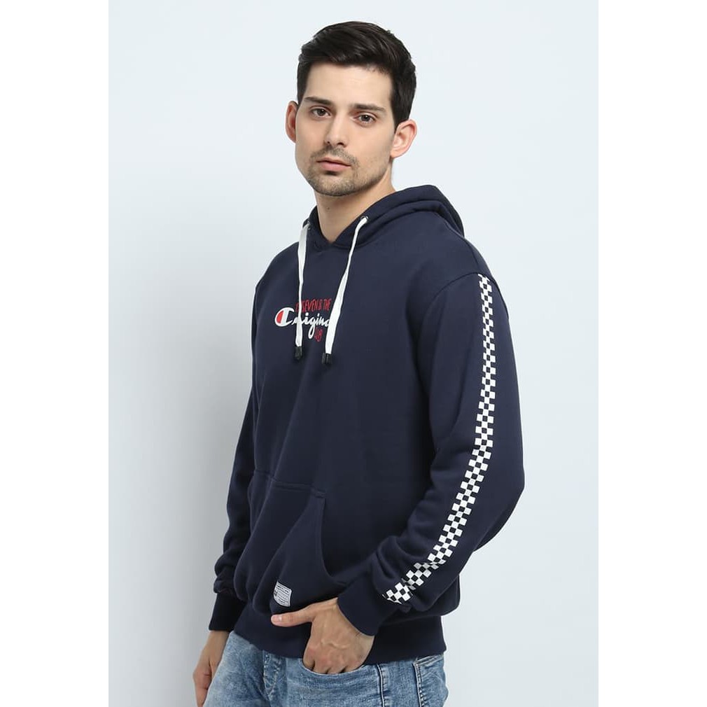 17SEVEN SWEATER HOODIE CHAMP NAVY - Navy