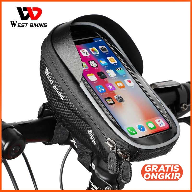 West Biking Tas Sepeda Waterproof Smartphone 6.5 Inch