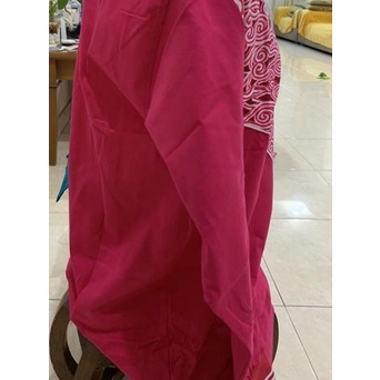 Baju Kaos Kerah Olahraga Muslim Training Polo T-Shirt Batik Lengan Panjang