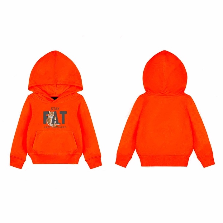 Hoodie Anak Stay Fat Hoodie Pakaian Fleece M - XL