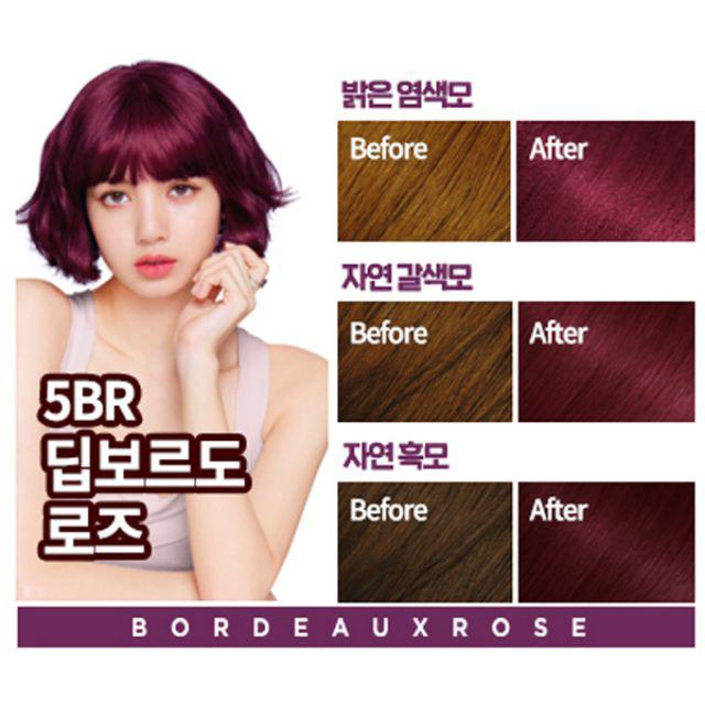 [READY] Mise En Scène Hello Bubble Foam Hair Color Blackpink-5BR Deep Bordeaux
