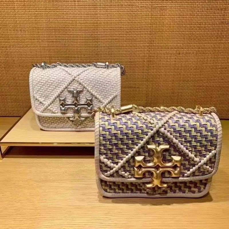 Tory burch eleanor diamond woven shoulder bag