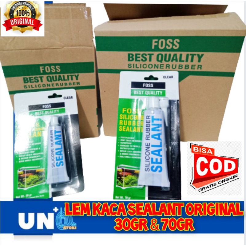 LEM KACA SEALANT FOSS 30gr DAN 70gr MURAH