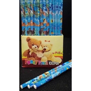 

*Diskon* Pensil kayu alat tulis 2b fancy unik pencil isi 100pc goodie bag gift pencil .!!!