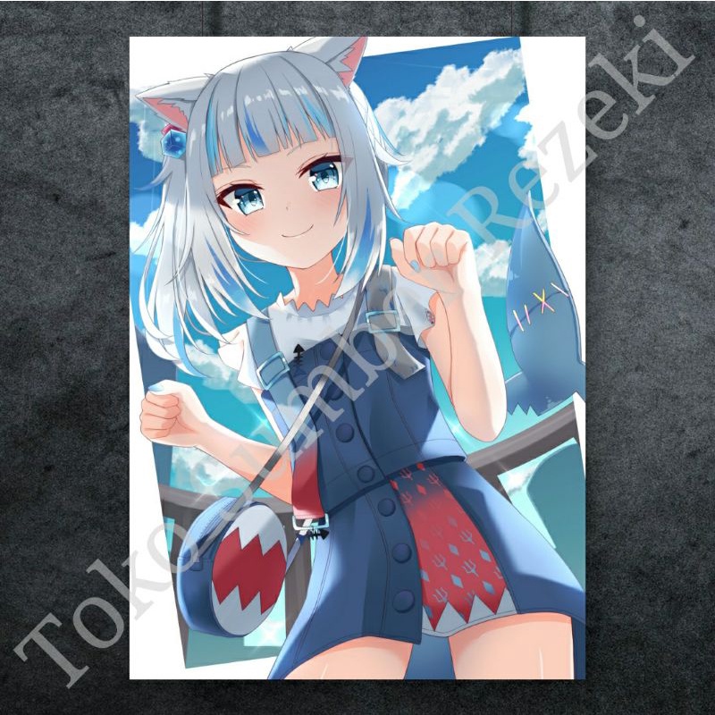

Poster Figure Art Gambar Dinding Gawr Gura Paper Kanvas Dekorasi Foto Pajangan Hololive Wallpaper
