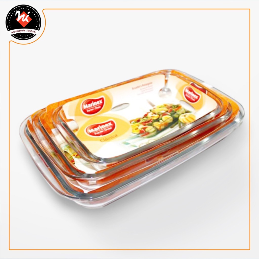 LOYANG KACA PERSEGI SERBAGUNA MARINEX