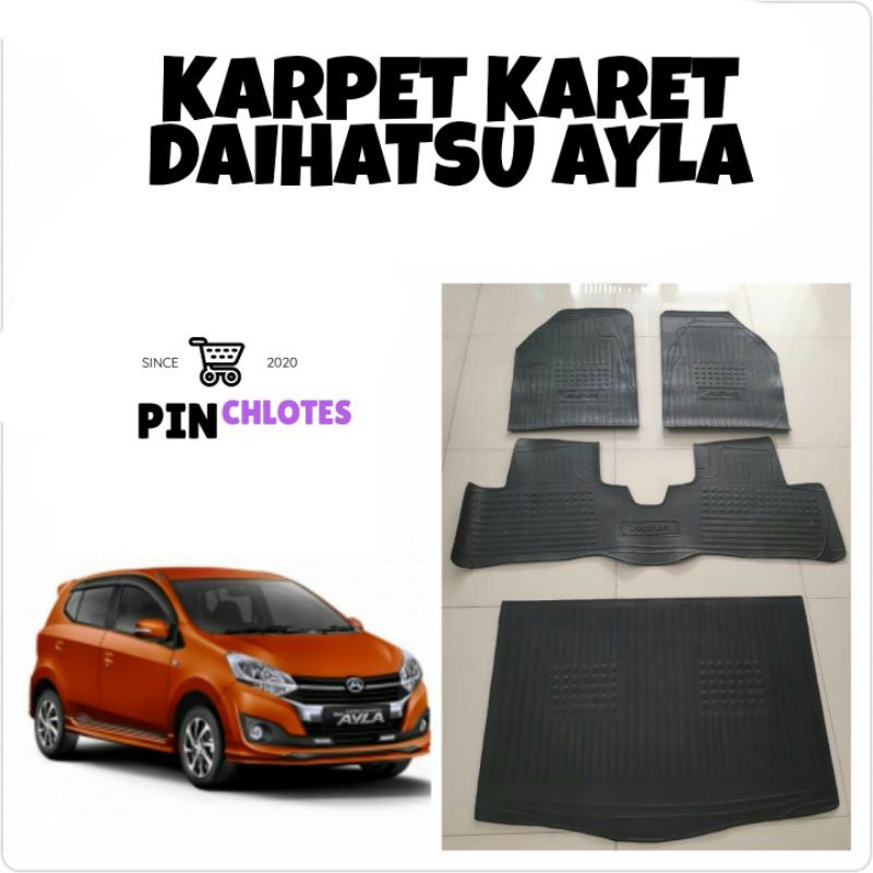 karpet karet mobil daihatsu ayla 1000cc