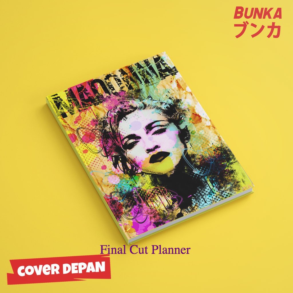 

buku tulis polos/bergaris 80's Madonna Hardcover A5 Buku Tulis Catatan Notes Agenda Planner Jurnal