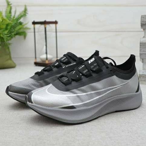 Sneakers Pria Nike Zoom Fly 3 Grey Premium Original