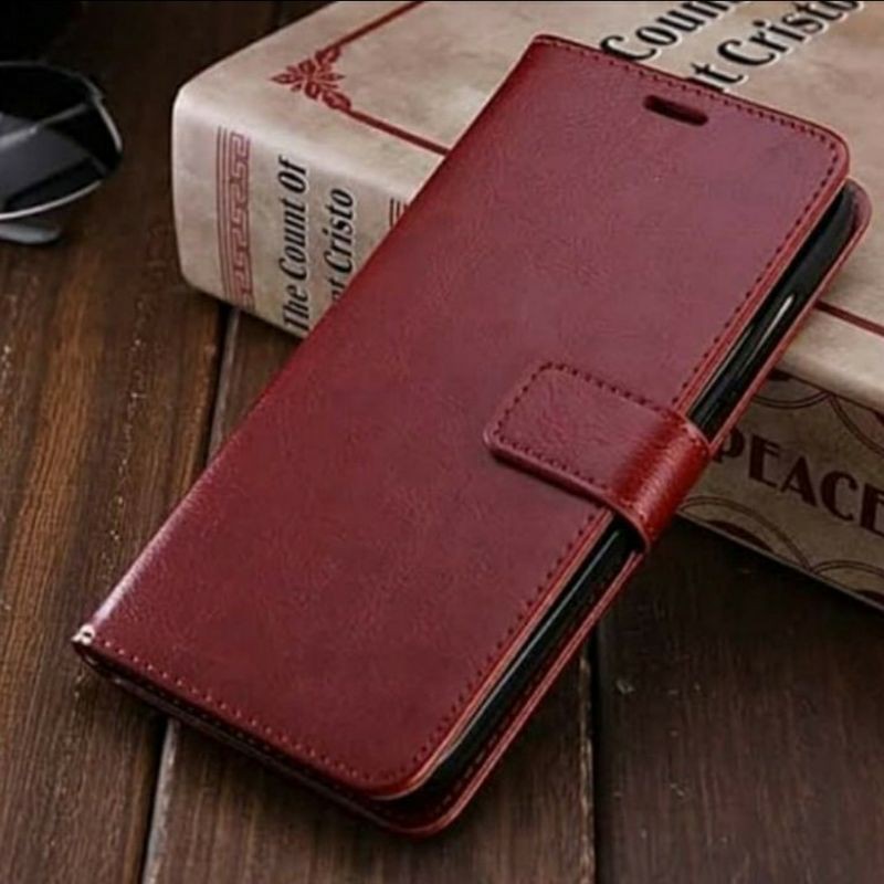 FLIP WALET - LEATHER CASE KULIT REALME C11  HOT