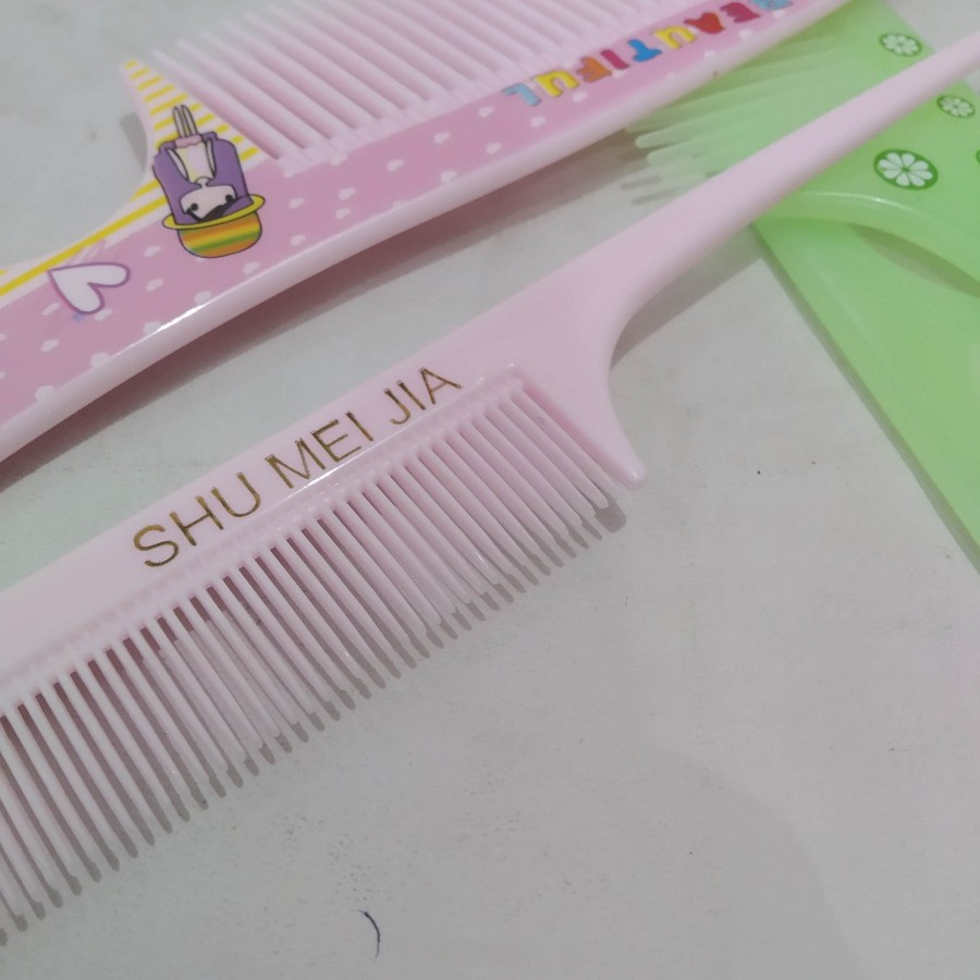 Sisir Plastik Motif Lucu Set isi 2pcs