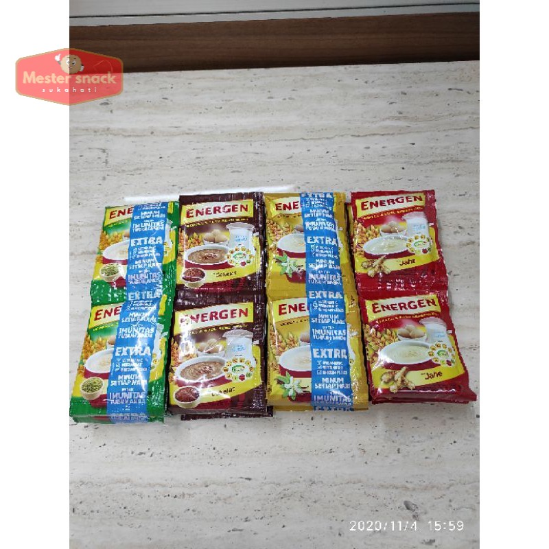 

Energen Sereal 29 gram (1 renceng isi 10 sachet)