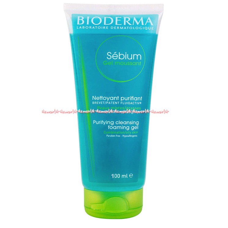 Bioderma Sebium Gel Moussant 100ml Tekstur Gel Untuk Tipe Kulit Berminyak Bernoda dan Berjerawat Bio Derma Sabun Pembersih Wajah Muka