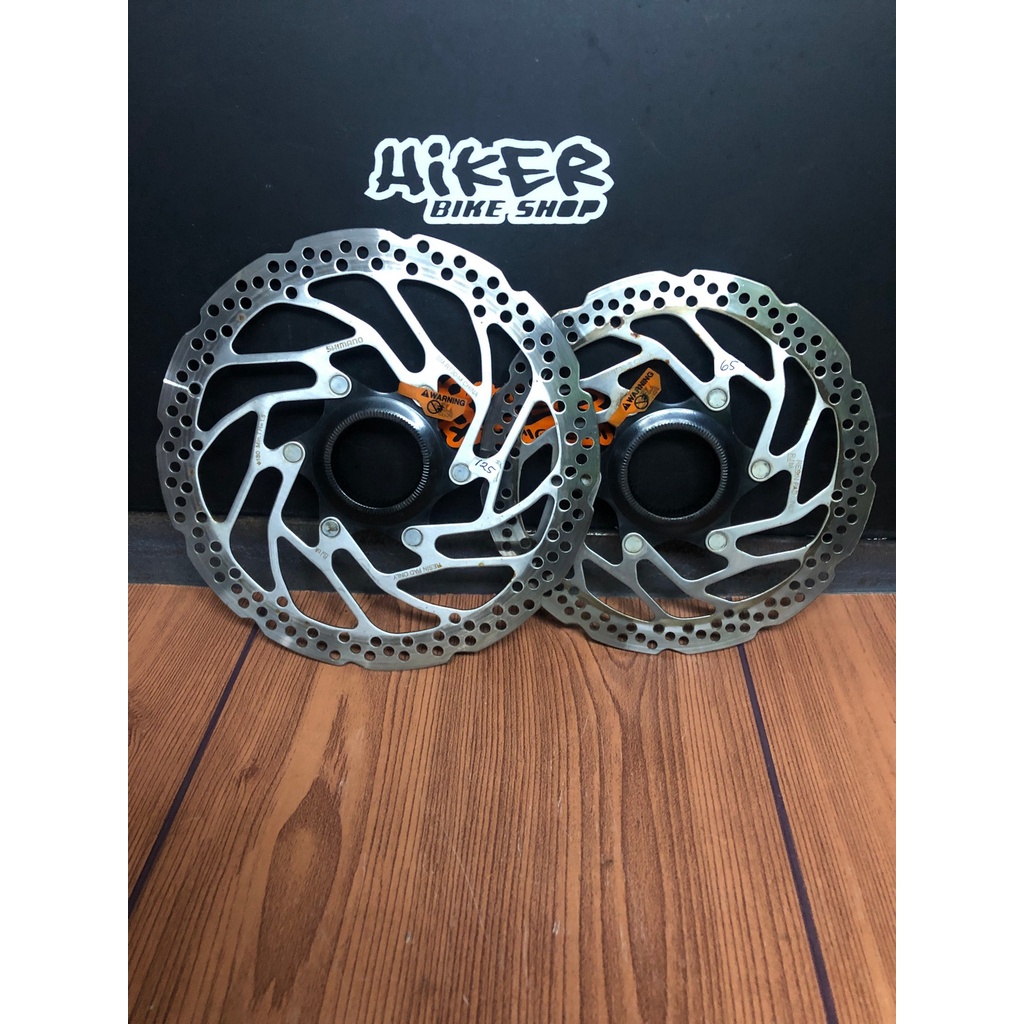 rotor mtb seli sepeda lipat road shimano rt30  sepasang 180/160mm bekas