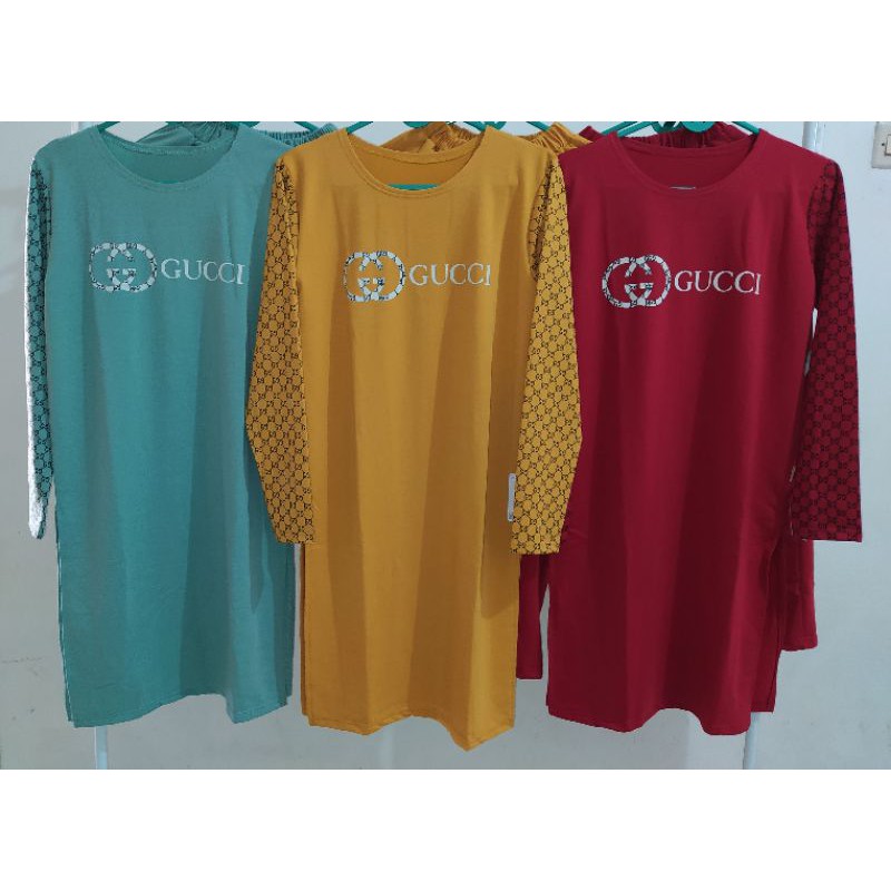 SETCEL THERESIA/ SETELAN TUNIK GUCCI BY THERESIA