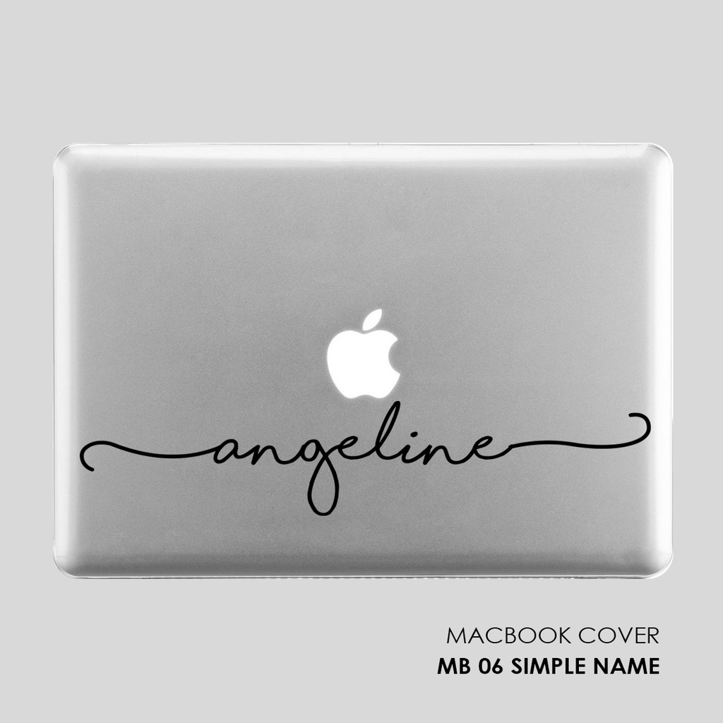 Hardcase Casing MACBOOK Air Pro APPLE Custom Nama Gambar Pelindung Laptop Cover Custom Name Personalized